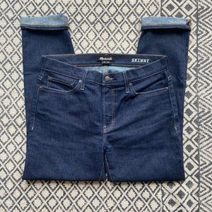 Madewell Skinny 33x30 Dark Blue Jeans